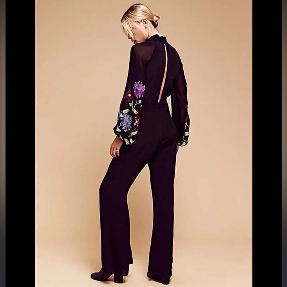 Free People Smoke Rings Jumpsuit Size 4 - Picture 4 of 12